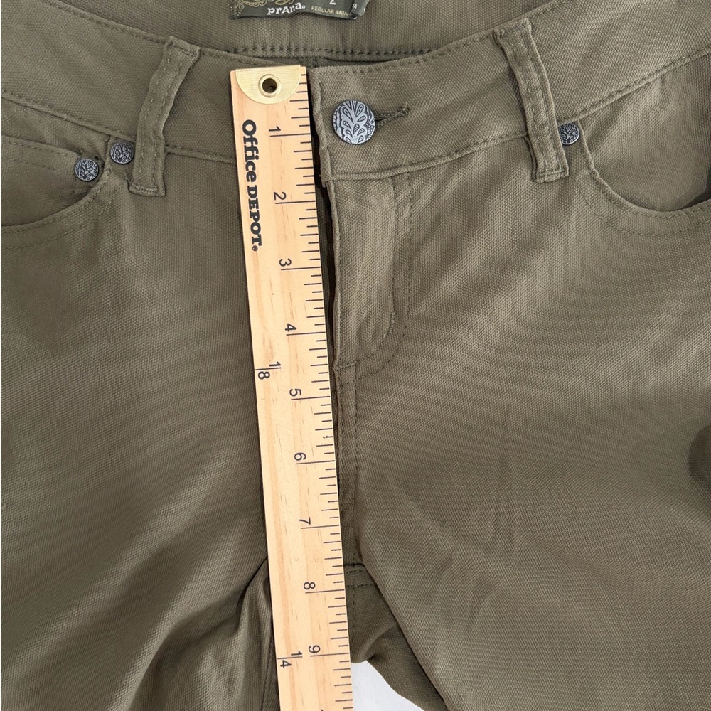 Prana Brenna Moto Pants Olive Green sz 2 - Picture 5 of 8